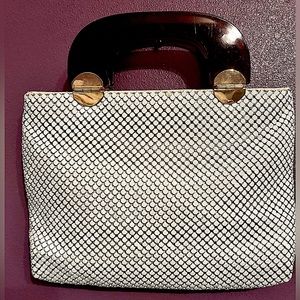 Vintage white pearl  Sequin purse